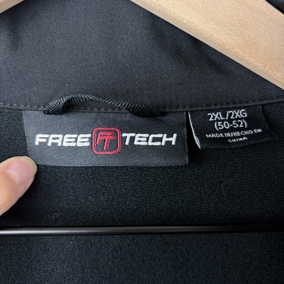 Free Tech Women's Zip Up Jacket Black Size 2XL/2XG (50-52) Full Zip Pockets - Picture 2 of 7